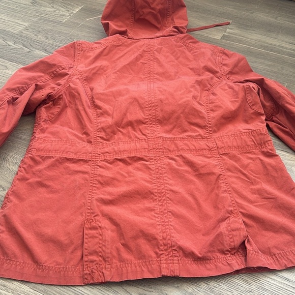 L.L. Bean | Coral Orange 100% Cotton Light Weight Jacket Size Large - Picture 11 of 12